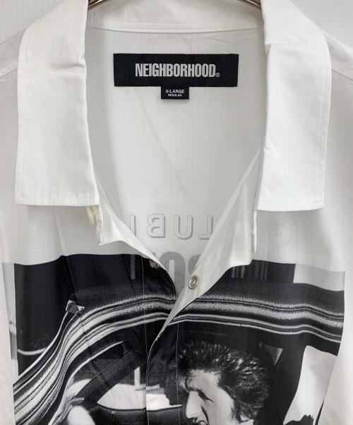 NEIGHBORHOOD（ネイバーフッド）NEIGHBORHOOD (ネイバーフッド) 半袖シャツ ホワイト×ブラック サイズ:XLの古着・服飾アイテム