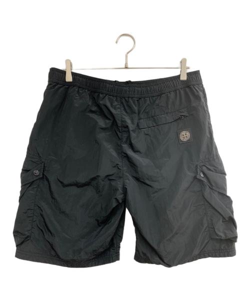 STONE ISLAND（ストーンアイランド）STONE ISLAND (ストーンアイランド) ナイロンハーフパンツ ブラック サイズ:Lの古着・服飾アイテム