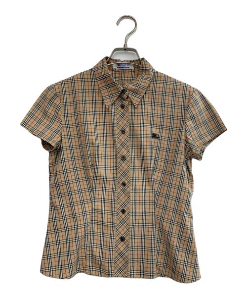 Burberry's（バーバリー）Burberry's (バーバリーズ) 半袖シャツ ブラウン サイズ:SIZE38の古着・服飾アイテム