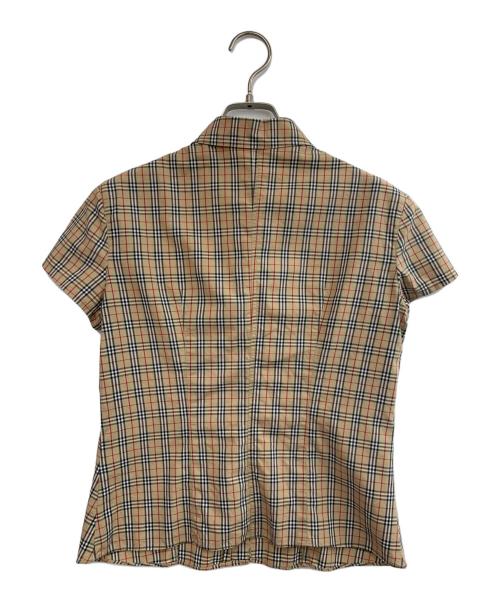 Burberry's（バーバリー）Burberry's (バーバリーズ) 半袖シャツ ブラウン サイズ:SIZE38の古着・服飾アイテム
