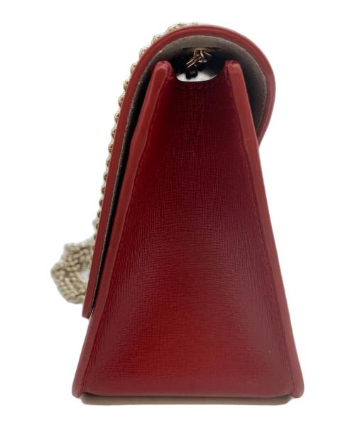 FURLA（フルラ）FURLA (フルラ) チェーンショルダーバッグ レッドの古着・服飾アイテム