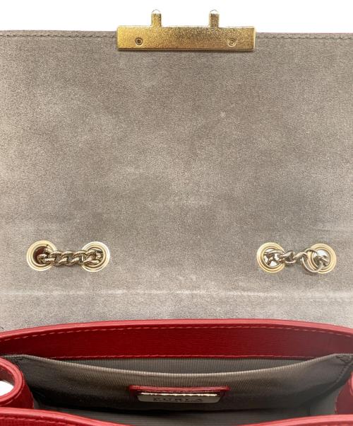 FURLA（フルラ）FURLA (フルラ) チェーンショルダーバッグ レッドの古着・服飾アイテム