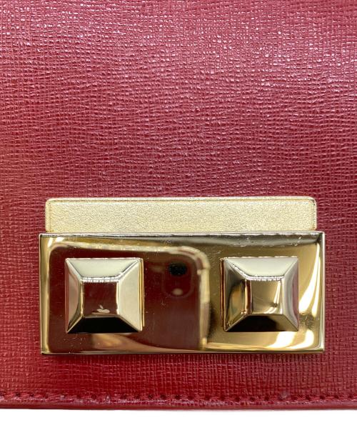 FURLA（フルラ）FURLA (フルラ) チェーンショルダーバッグ レッドの古着・服飾アイテム