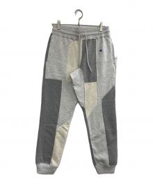 Champion×ANREALAGE（チャンピオン×アンリアレイジ）の古着「スウェットパンツ」｜グレー