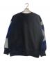 Champion (チャンピオン) ANREALAGE (アンリアレイジ) クルーネックスウェット ブラック×ブルー サイズ:M：10000円
