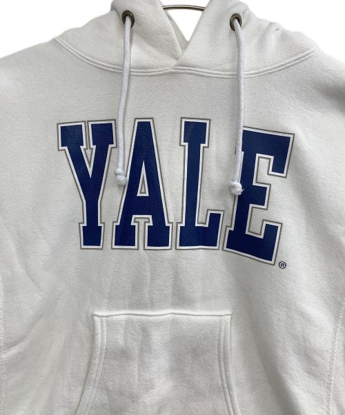 Champion REVERSE WEAVE（チャンピオン リバース ウィーブ）Champion REVERSE WEAVE (チャンピオン リバース ウィーブ) YALE (イェール) プルオーバーパーカー ホワイト サイズ:Mの古着・服飾アイテム