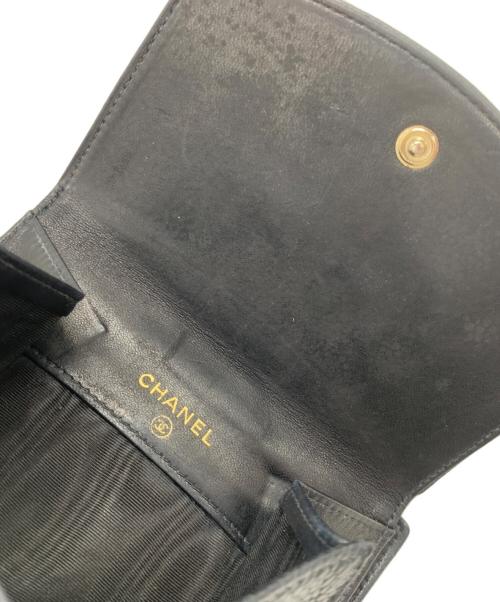 CHANEL（シャネル）CHANEL (シャネル) 2つ折り財布 ブラックの古着・服飾アイテム