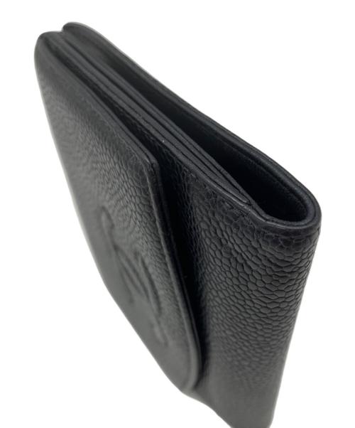 CHANEL（シャネル）CHANEL (シャネル) 2つ折り財布 ブラックの古着・服飾アイテム