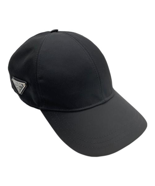 PRADA（プラダ）PRADA (プラダ) ナイロンキャップ ブラック サイズ:58の古着・服飾アイテム