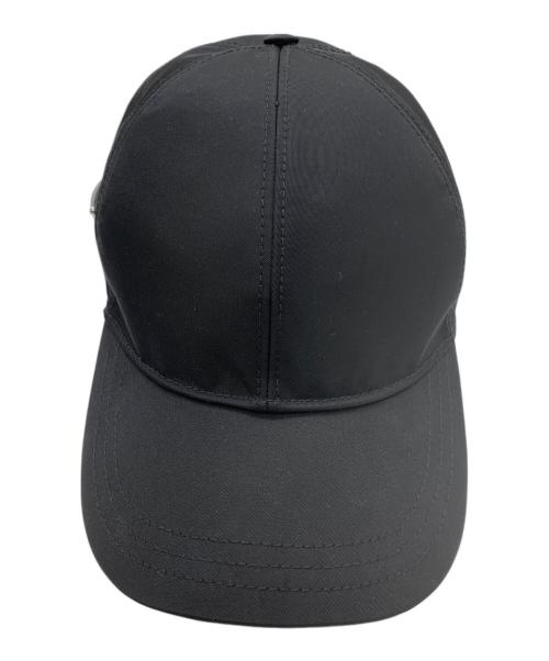 PRADA（プラダ）PRADA (プラダ) ナイロンキャップ ブラック サイズ:58の古着・服飾アイテム