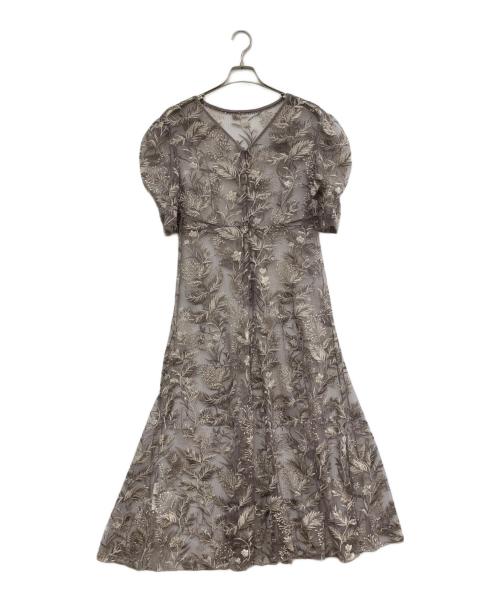 Snidel（スナイデル）Snidel (スナイデル) 半袖ワンピース ブラウン サイズ:1の古着・服飾アイテム