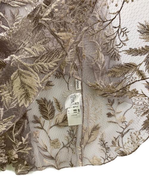 Snidel（スナイデル）Snidel (スナイデル) 半袖ワンピース ブラウン サイズ:1の古着・服飾アイテム