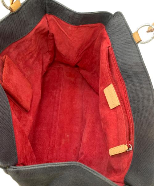 BVLGARI（ブルガリ）BVLGARI (ブルガリ) トートバッグ ブラック×ベージュの古着・服飾アイテム