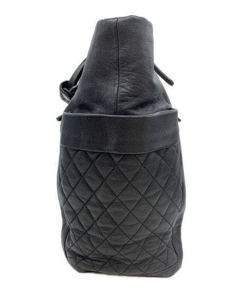 JIMMY CHOO（ジミーチュウ）JIMMY CHOO (ジミーチュウ) レザーハンドバッグ ブラックの古着・服飾アイテム