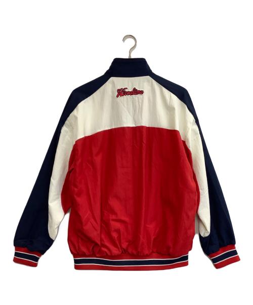 広島東洋カープ（ヒロシマトウヨウカープ）広島東洋カープ (ヒロシマトウヨウカープ) ナイロンジャケット レッド×ネイビー サイズ:Fの古着・服飾アイテム