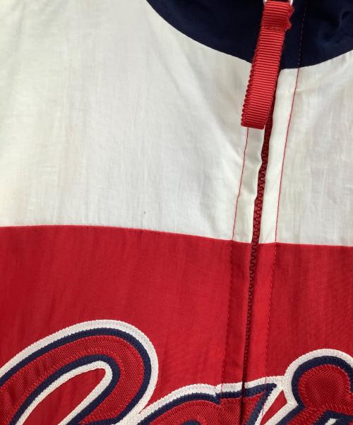 広島東洋カープ（ヒロシマトウヨウカープ）広島東洋カープ (ヒロシマトウヨウカープ) ナイロンジャケット レッド×ネイビー サイズ:Fの古着・服飾アイテム