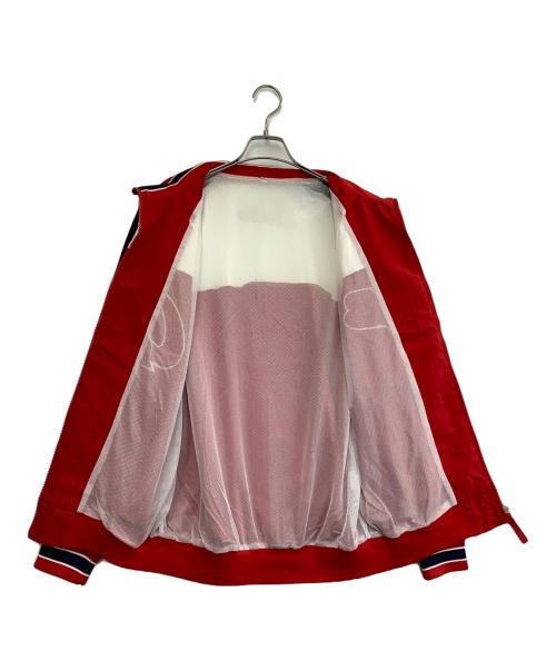 広島東洋カープ（ヒロシマトウヨウカープ）広島東洋カープ (ヒロシマトウヨウカープ) ナイロンジャケット レッド×ネイビー サイズ:Fの古着・服飾アイテム