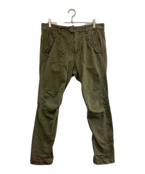 DSQUARED2（ディースクエアード）DSQUARED2 (ディースクエアード) カーゴパンツ オリーブ サイズ:50の古着・服飾アイテム