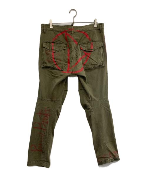 DSQUARED2（ディースクエアード）DSQUARED2 (ディースクエアード) カーゴパンツ オリーブ サイズ:50の古着・服飾アイテム