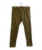 DSQUARED2ディースクエアード）の古着「ストレートパンツ」｜カーキ