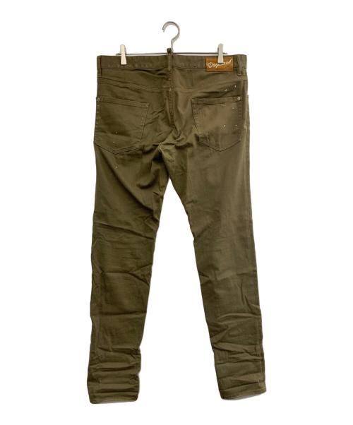 DSQUARED2（ディースクエアード）DSQUARED2 (ディースクエアード) ストレートパンツ カーキ サイズ:50の古着・服飾アイテム