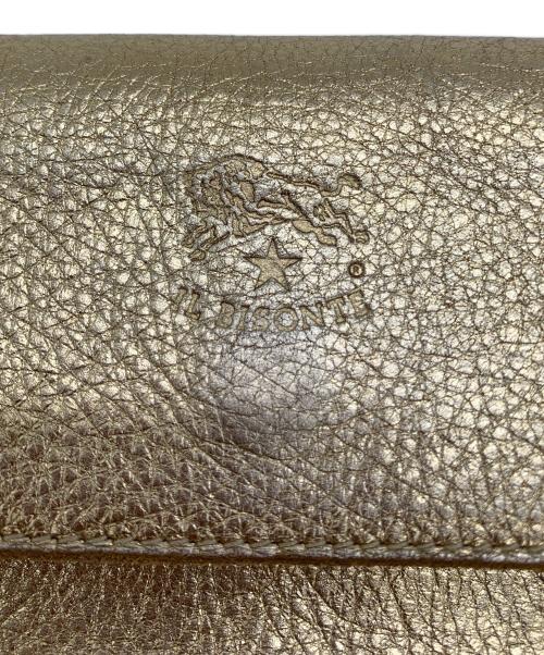 IL BISONTE（イル ビゾンテ）IL BISONTE (イル ビゾンテ) ロングウォレット ゴールドの古着・服飾アイテム