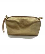 IL BISONTEイル ビゾンテ）の古着「コスメポーチ」｜ゴールド