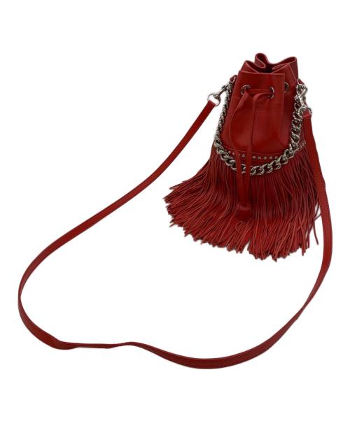 J&M DAVIDSON（ジェイ＆エム デヴィッドソン）J&M DAVIDSON (ジェイ＆エム デヴィッドソン) フリンジカーニバルミニショルダーバッグ レッドの古着・服飾アイテム