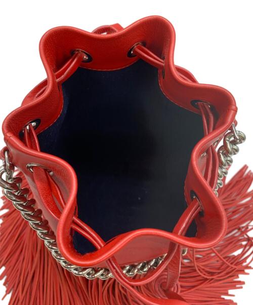 J&M DAVIDSON（ジェイ＆エム デヴィッドソン）J&M DAVIDSON (ジェイ＆エム デヴィッドソン) フリンジカーニバルミニショルダーバッグ レッドの古着・服飾アイテム