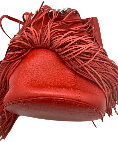 J&M DAVIDSON（ジェイ＆エム デヴィッドソン）J&M DAVIDSON (ジェイ＆エム デヴィッドソン) フリンジカーニバルミニショルダーバッグ レッドの古着・服飾アイテム