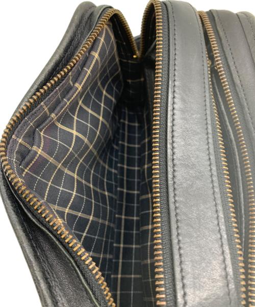 PORTER（ポーター）PORTER (ポーター) レザークラッチバッグ ブラックの古着・服飾アイテム