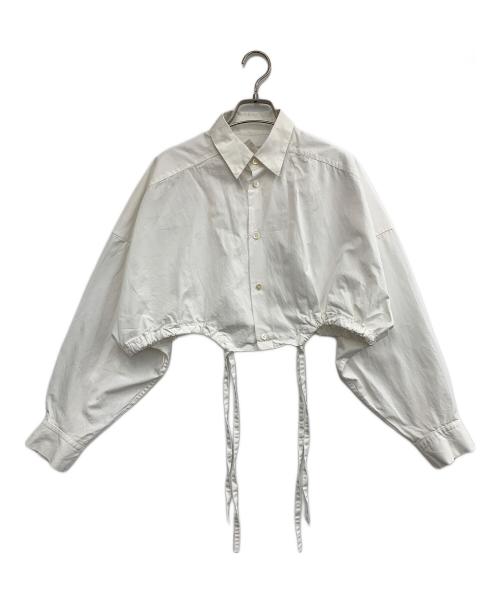 Ujoh（ウジョー）Ujoh (ウジョー) クロップドシャツ ホワイト サイズ:2の古着・服飾アイテム