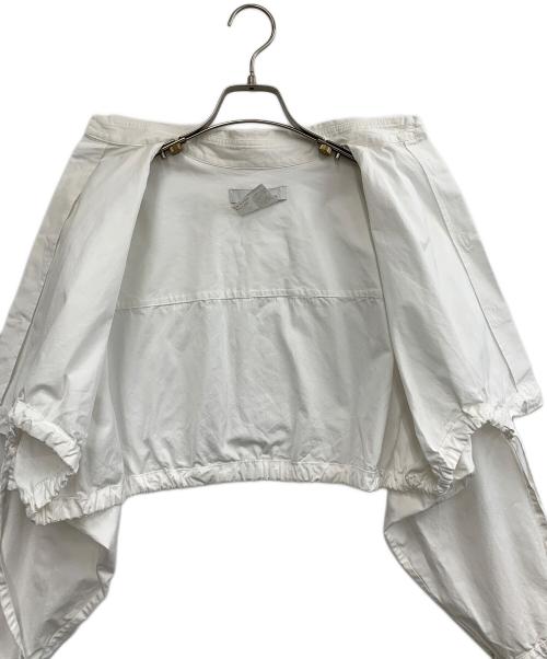 Ujoh（ウジョー）Ujoh (ウジョー) クロップドシャツ ホワイト サイズ:2の古着・服飾アイテム