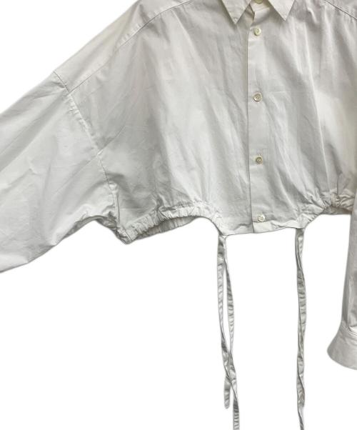 Ujoh（ウジョー）Ujoh (ウジョー) クロップドシャツ ホワイト サイズ:2の古着・服飾アイテム