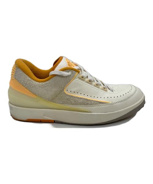 NIKE（ナイキ）NIKE (ナイキ) AIR JORDAN 2 RETRO LOW ホワイト×オレンジ サイズ:27の古着・服飾アイテム