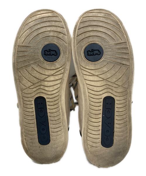 COACH（コーチ）COACH (コーチ) スニーカー ホワイト×ネイビー サイズ:25.5の古着・服飾アイテム