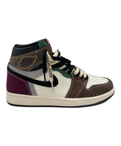 NIKE（ナイキ）NIKE (ナイキ) ハイカットスニーカー ホワイト×ブラウン×ブラック サイズ:26.5の古着・服飾アイテム