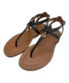 COACH（コーチ）の古着「アンクルストラップサンダル」｜ブラック×ブラウン