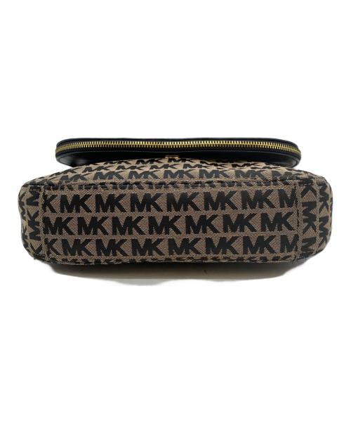 MICHAEL KORS（マイケル・コース）MICHAEL KORS (マイケルコース) ショルダーバッグ ブラック×ベージュの古着・服飾アイテム