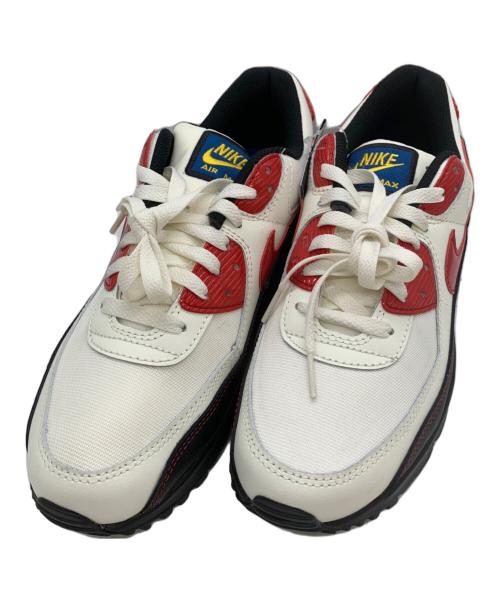 NIKE（ナイキ）NIKE (ナイキ) AIR MAX 90 SE SAIL ホワイト×レッド サイズ:28の古着・服飾アイテム