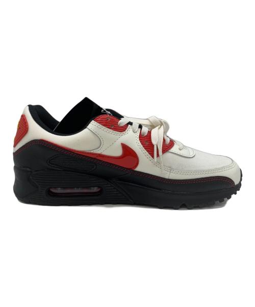 NIKE（ナイキ）NIKE (ナイキ) AIR MAX 90 SE SAIL ホワイト×レッド サイズ:28の古着・服飾アイテム