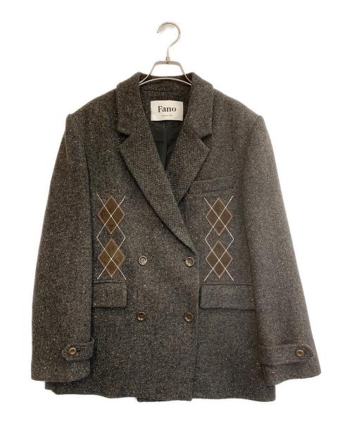 Fano Studios（ファノ ストゥディオズ）Fano Studios (ファノ ストゥディオズ) テーラードジャケット ブラウン サイズ:Lの古着・服飾アイテム