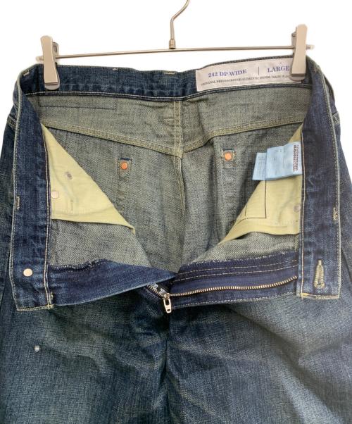 NEIGHBORHOOD（ネイバーフッド）NEIGHBORHOOD (ネイバーフッド) WASHED DENIM DP WIDE PANTS インディゴ サイズ:Lの古着・服飾アイテム