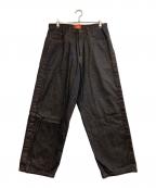 laid.B×blue roomレイド ビー×ブルー ルーム）の古着「Night Ventilation Denim Pants」｜ブラック