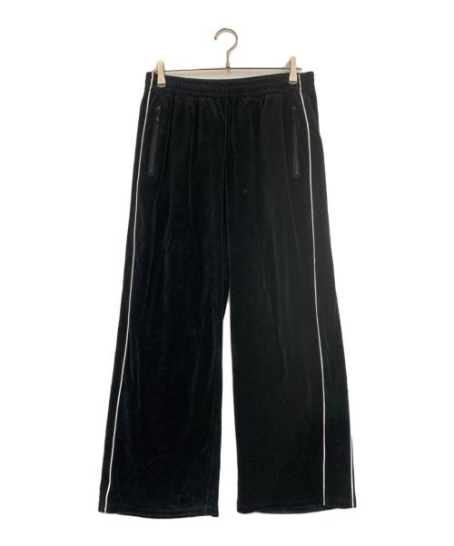 COOTIE PRODUCTIONS（クーティープロダクツ）COOTIE PRODUCTIONS (クーティープロダクツ) ベロアラインパンツ ブラック サイズ:Lの古着・服飾アイテム