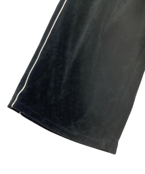 COOTIE PRODUCTIONS（クーティープロダクツ）COOTIE PRODUCTIONS (クーティープロダクツ) ベロアラインパンツ ブラック サイズ:Lの古着・服飾アイテム