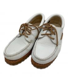 Timberland（ティンバーランド）の古着「Authentic Handsewn Boat Shoes」｜ホワイト