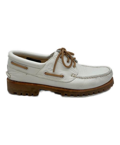 Timberland（ティンバーランド）Timberland (ティンバーランド) Authentic Handsewn Boat Shoes ホワイト サイズ:27の古着・服飾アイテム