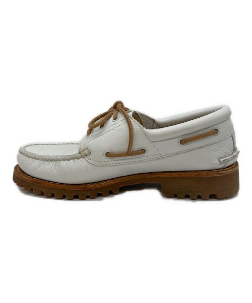 Timberland（ティンバーランド）Timberland (ティンバーランド) Authentic Handsewn Boat Shoes ホワイト サイズ:27の古着・服飾アイテム