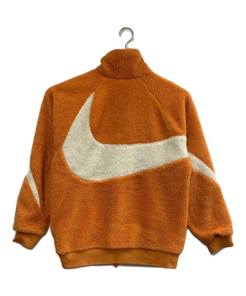 NIKE（ナイキ）NIKE (ナイキ) リバーシブルボアジャケット オレンジ×ホワイト サイズ:Lの古着・服飾アイテム